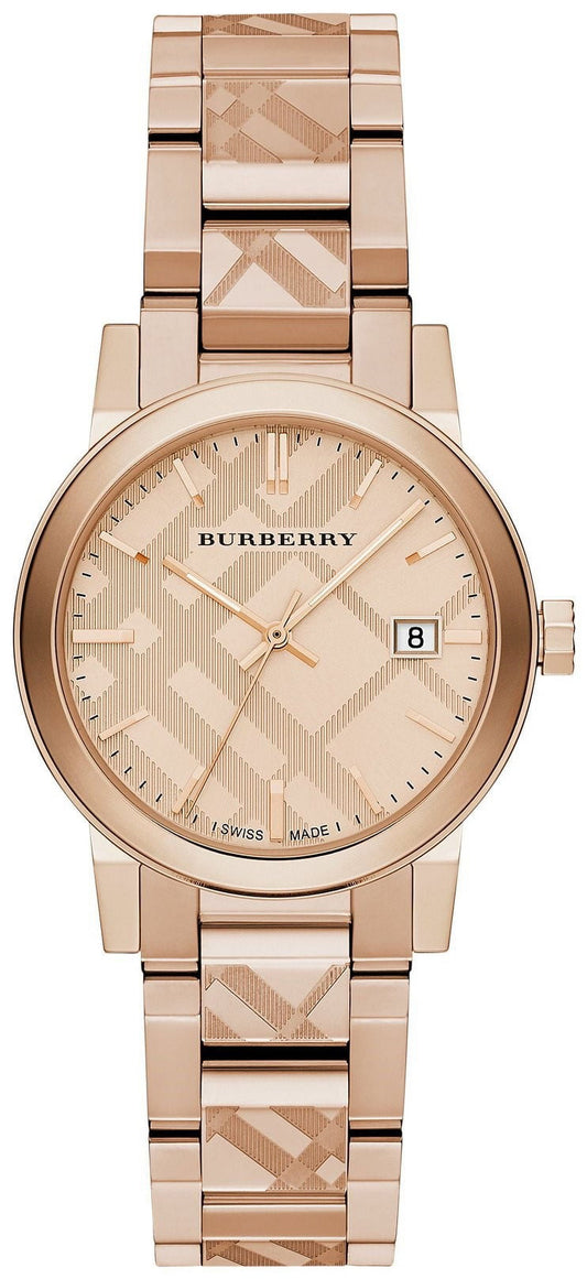 Elevate Your Style with the Burberry City Rose Gold-Tone Ladies Watch BU9146 - A Timeless Classic