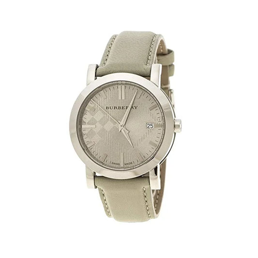 Women'S the City Leather Analog Quartz 34Mm Watch BU9130